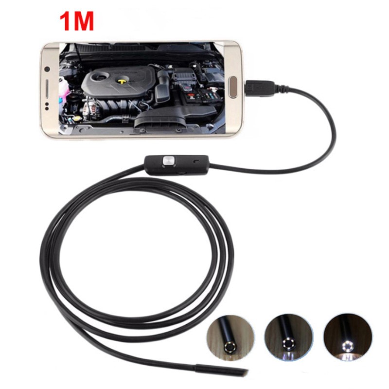 1M 7mm ð ī޶  IP67  ˻ Borescope  ī޶   ̵ PC Ʈ 6led  